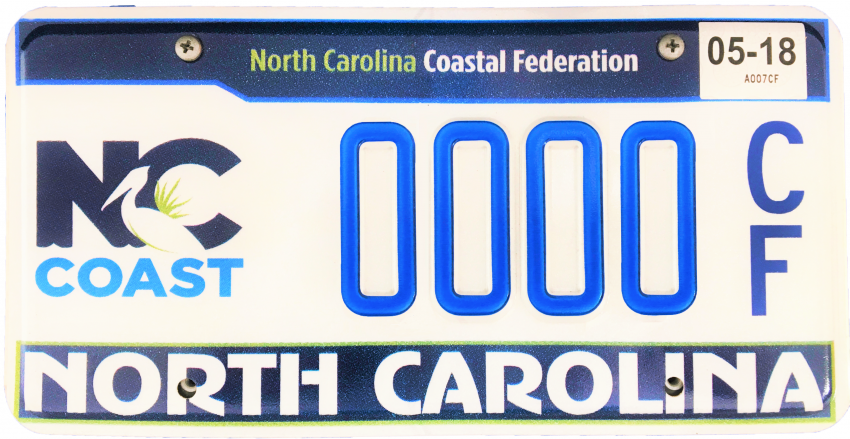 Get Your Nc Coast License Plate North Carolina Coastal Federation