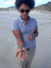 This student found a beaded sea star.