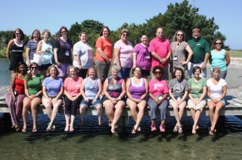 : Twenty-two teachers from across the state attended professional development sessions with the federation at the N.C. Center for the Advancement of Teaching on Ocracoke.