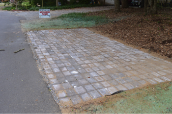 Pervious pavers allow rainwater to soak through, and can replace traditional pavement for parking