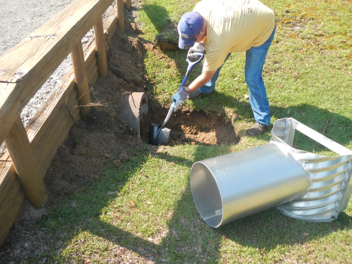 Reducing stormwater runoff in Cedar Point North Carolina Coastal