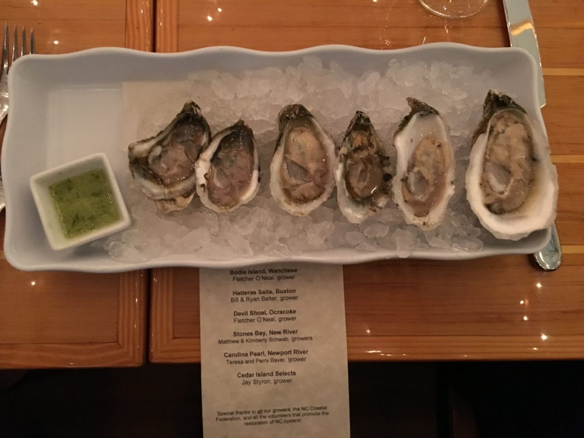 Tasting of North Carolina Oysters