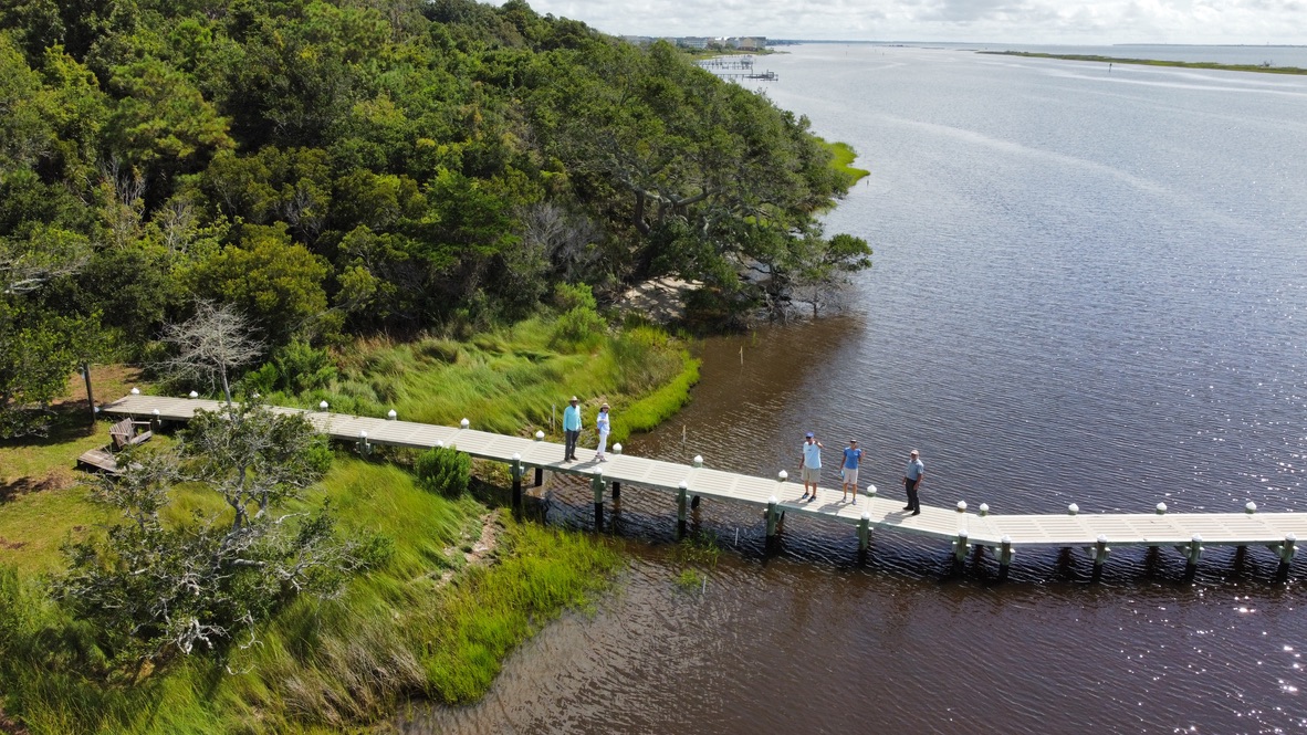 Visitors explore the site on a gorgeous summer day.